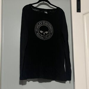 Harley-Davidson Black Skull Emblem Shirt